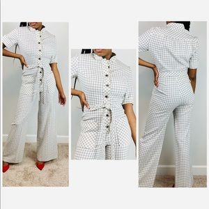 Checkered jumpsuit